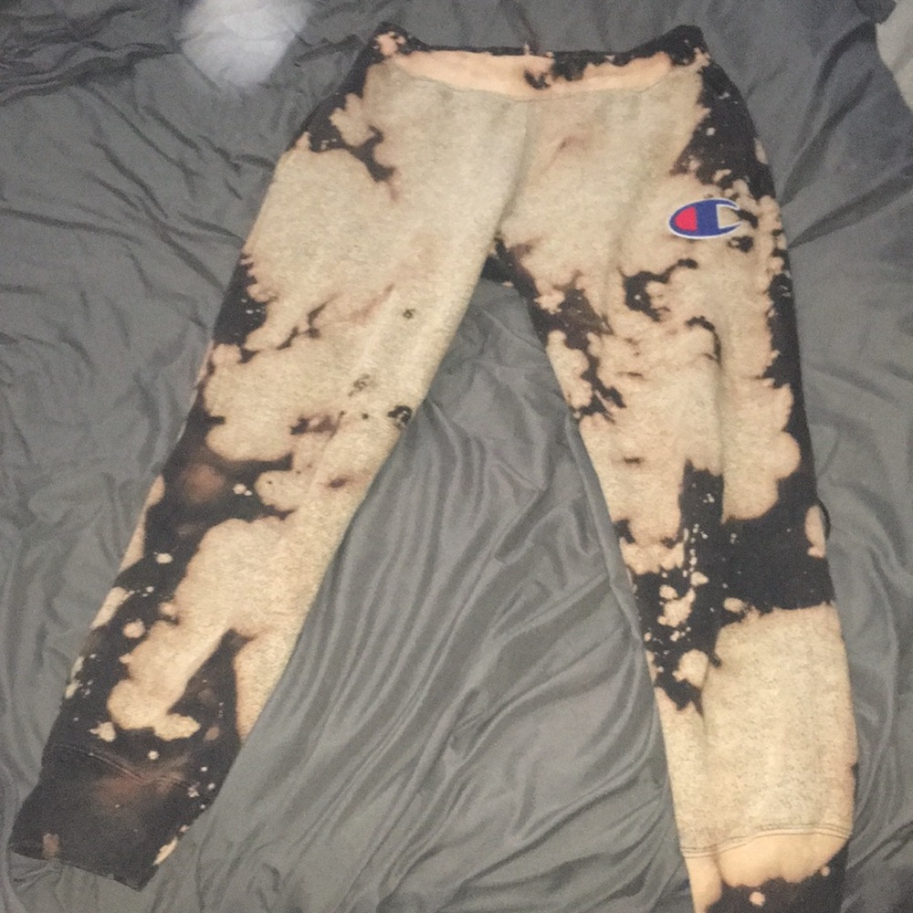 reverse weave bleached champion sweats